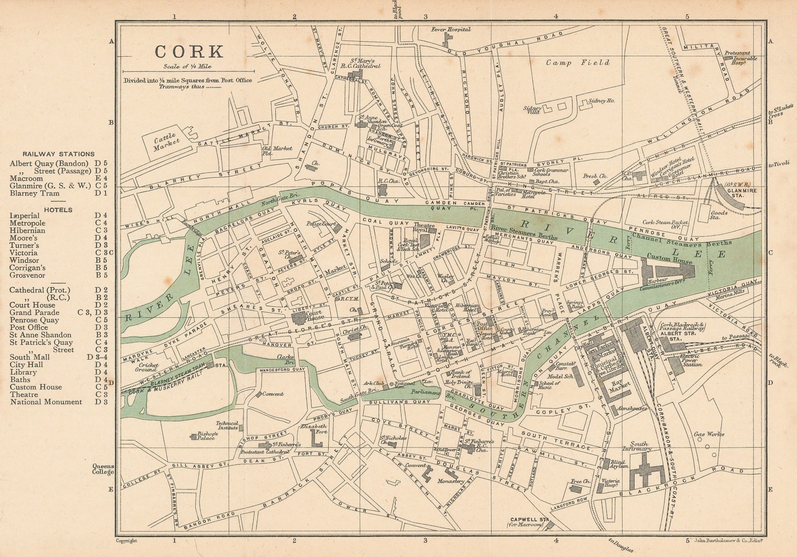 John Bartholomew & Co., Cork, 1911