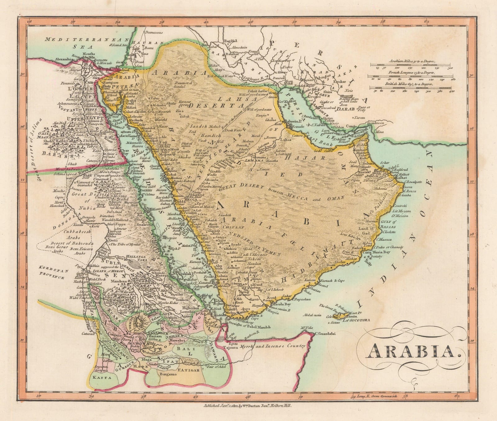 William Darton, Arabia, 1812