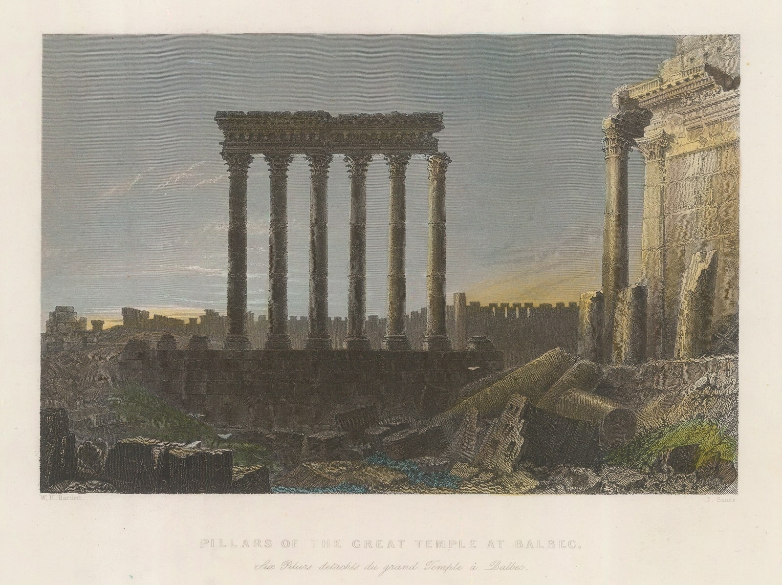 William Bartlett, Lebanon - Baalbek, 1840