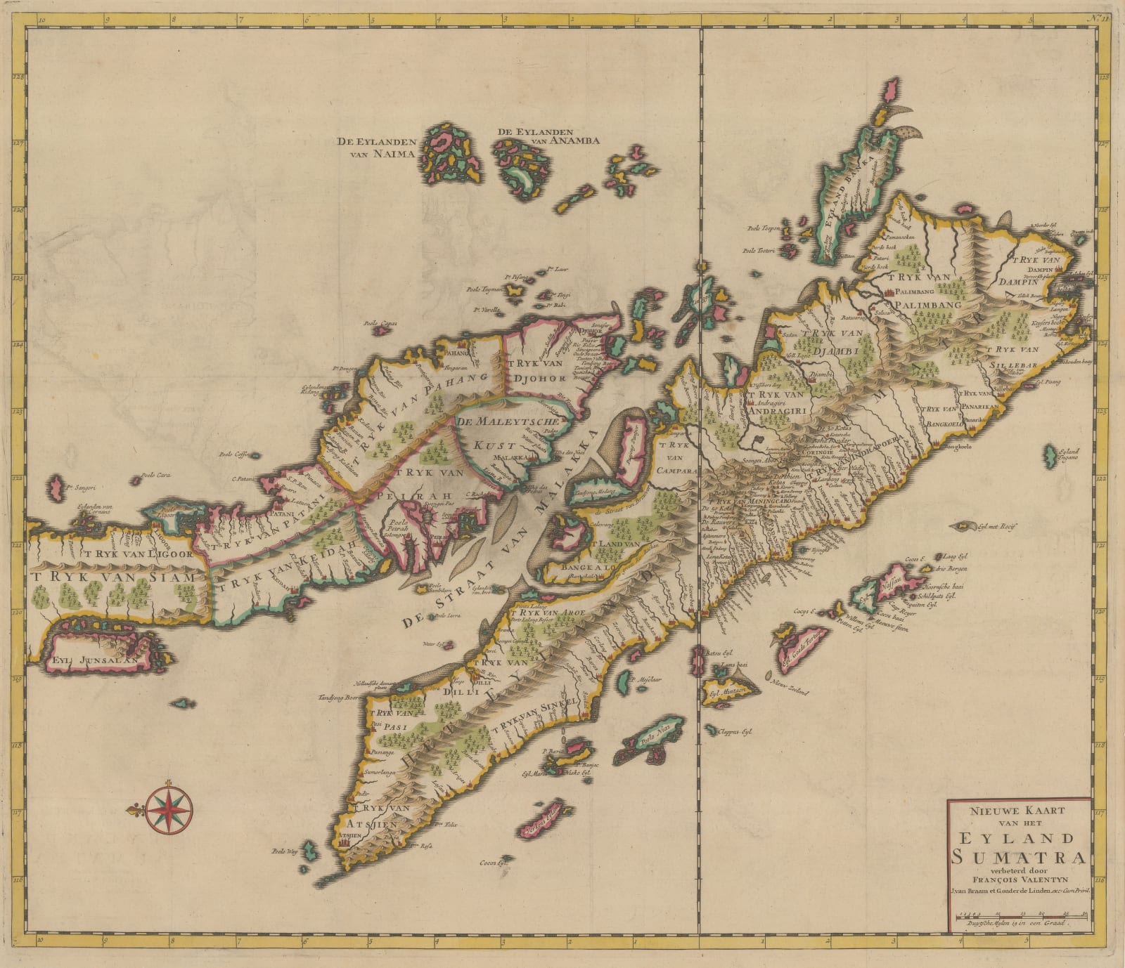 François Valentyn, Sumatra and southern Malay Peninsula , 1720 c.