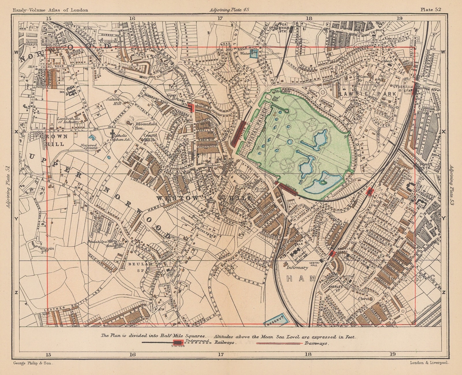 George Philip & Son Ltd., Crystal Palace & Upper Norwood, 1891