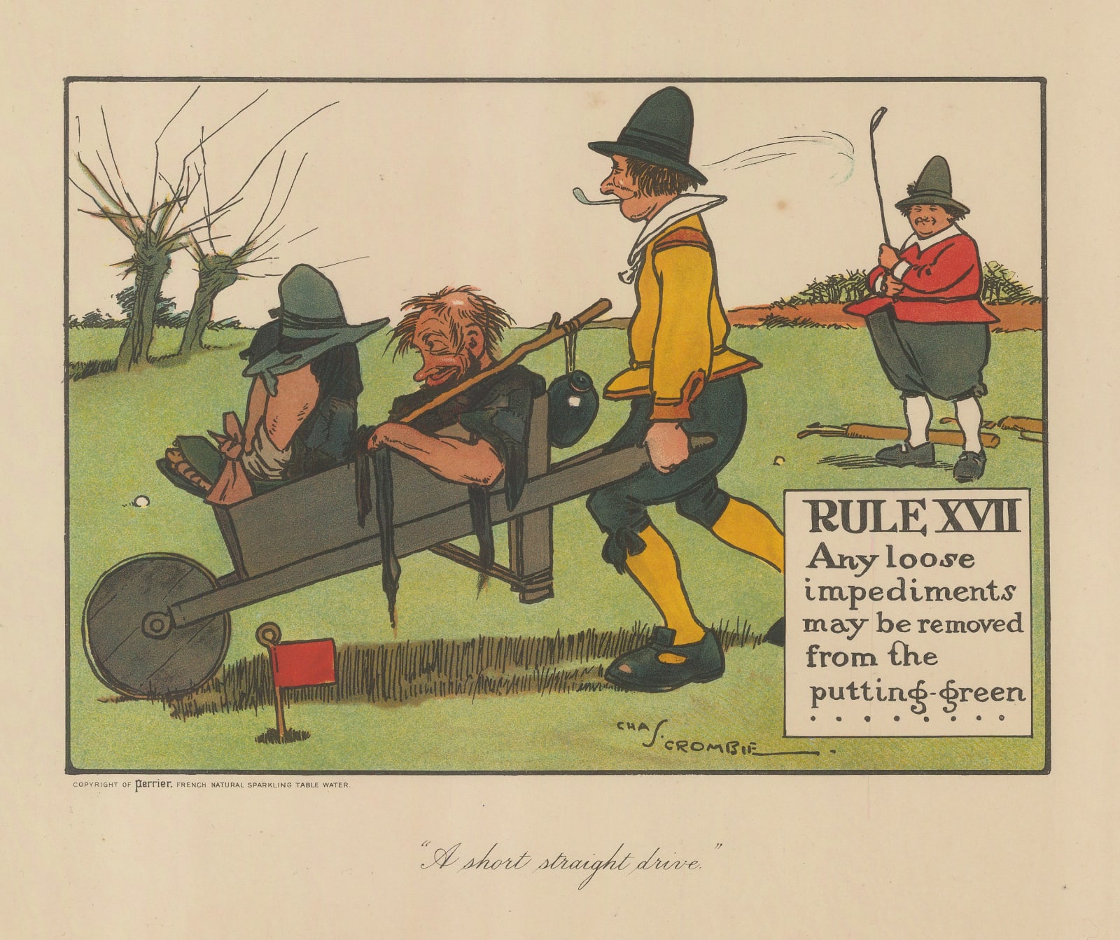 Charles Crombie, Golf - Cartoon, Rules of Golf, 1905