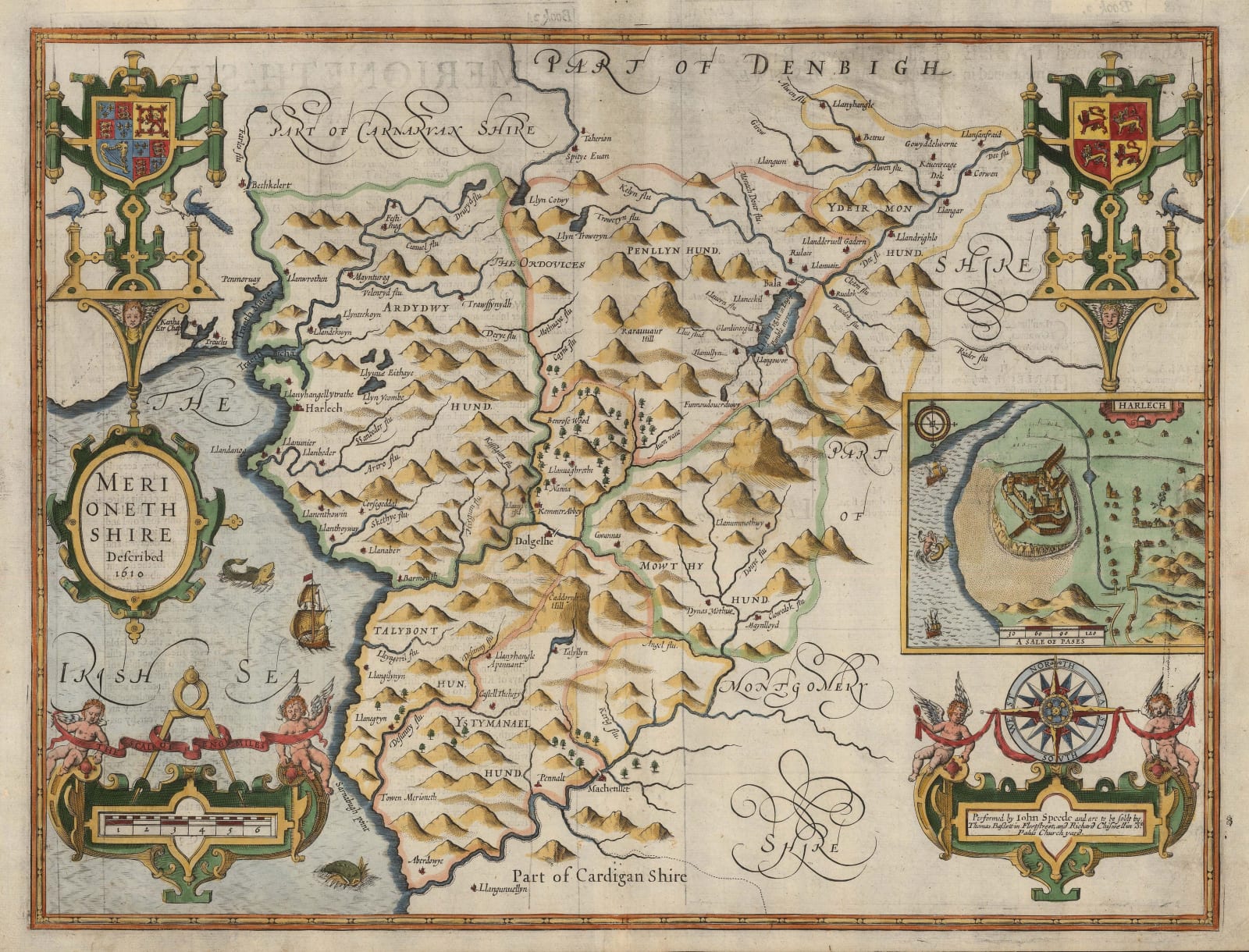 John Speed, Merionethshire, 1676