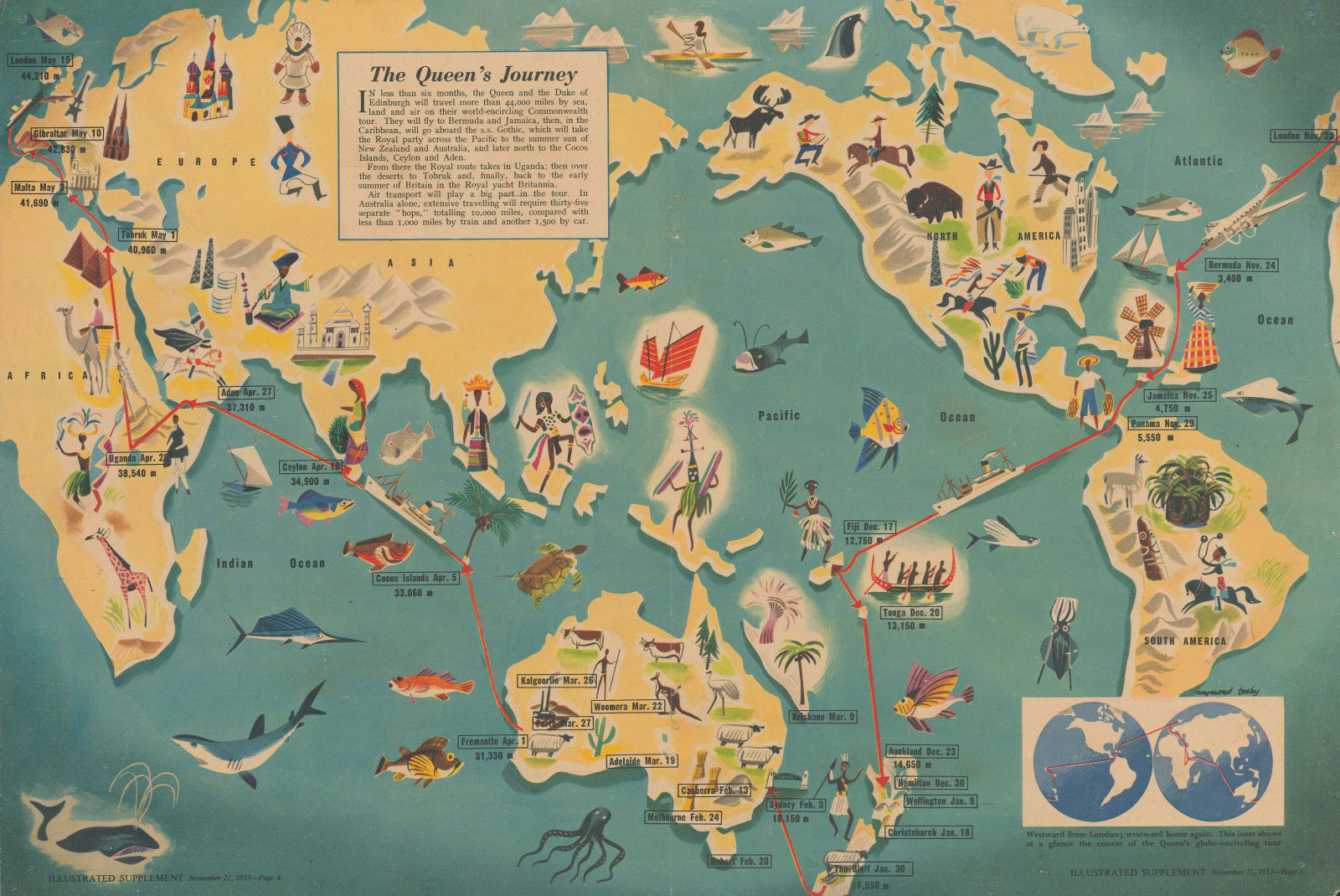 Raymond Tooby, Queen Elizabeth II's Commonwealth Tour, 1953