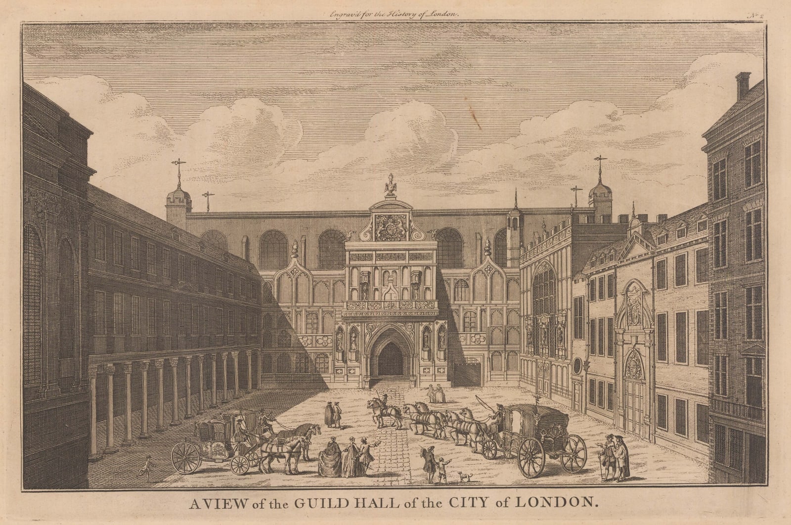 John Stow, London - Guildhall, 1754 c.