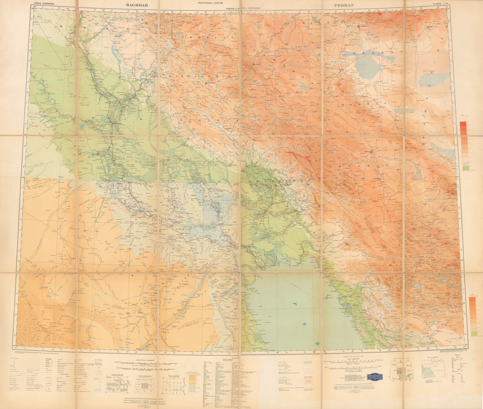 Geographical Section, General Staff (GSGS), Iraq, Iran & Kuwait, 1918