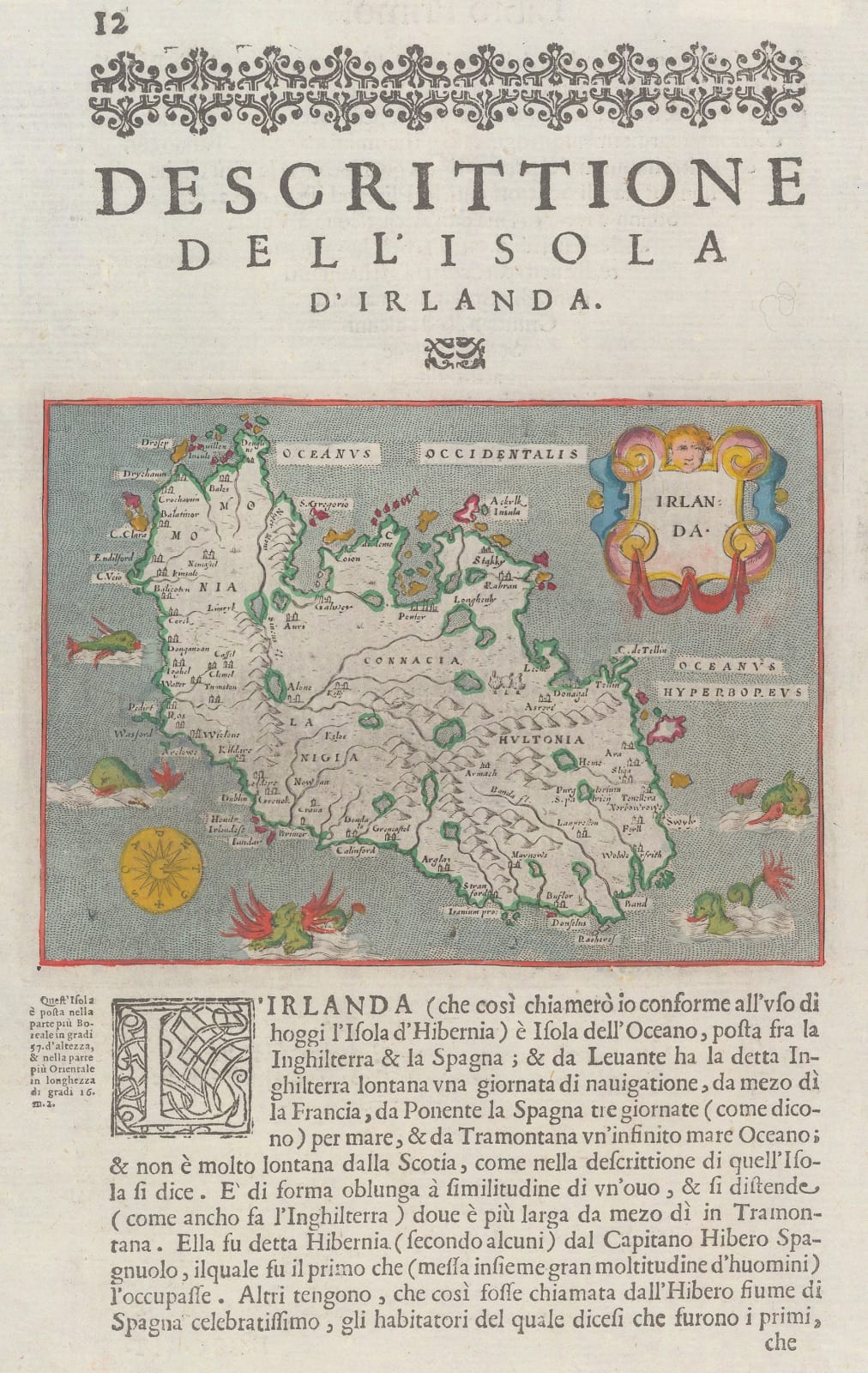 Tomaso Porcacchi, Ireland, 1604