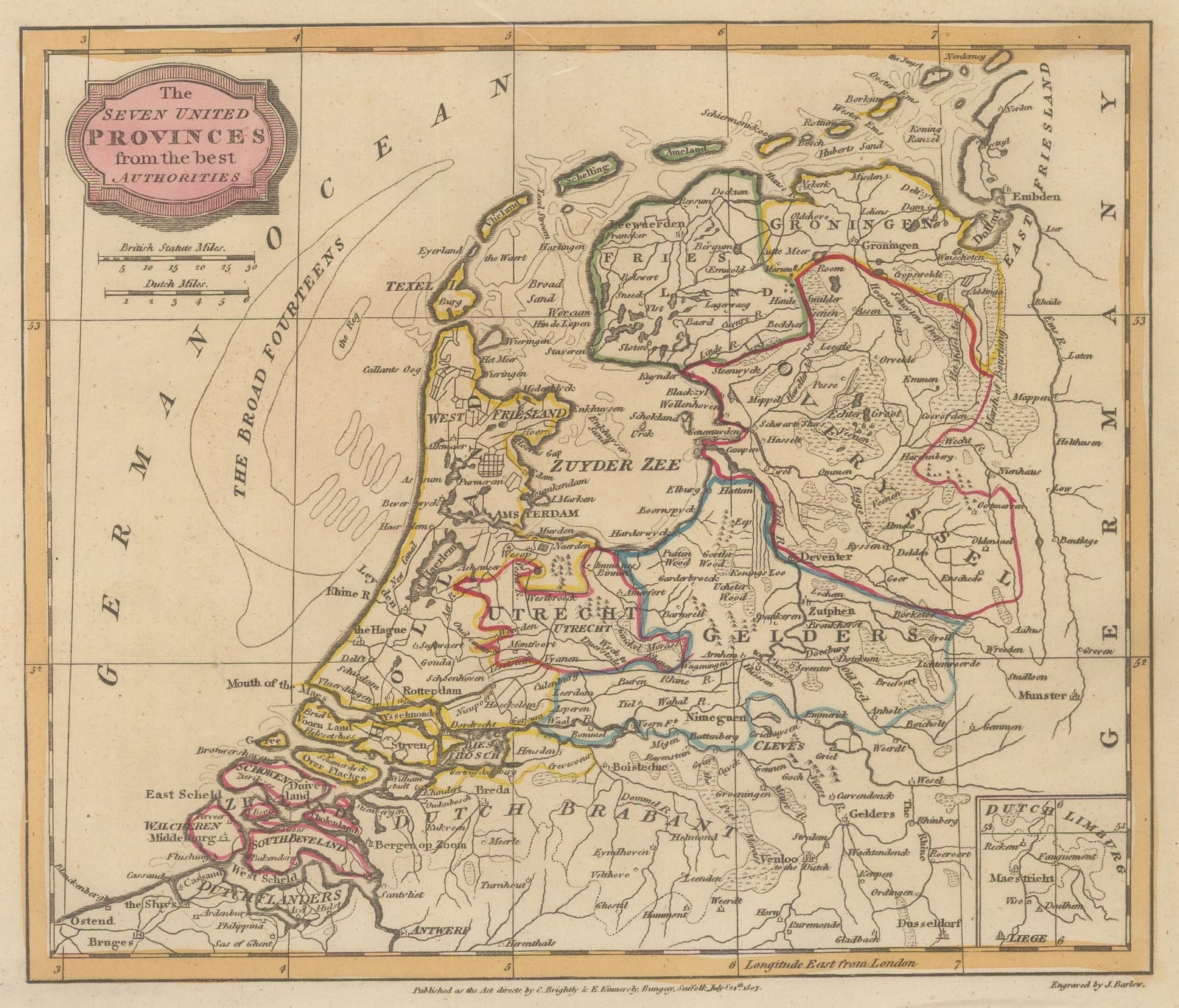 C. & E. Brightly, The Netherlands, 1807