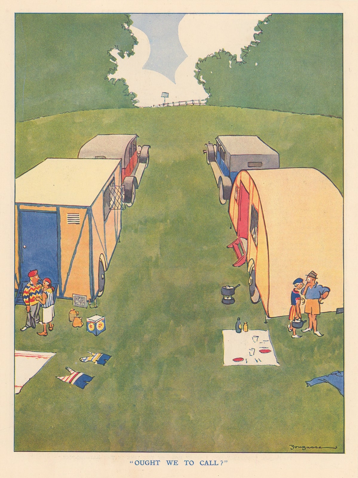 Punch, Cartoon - Ought we to call?, 1923