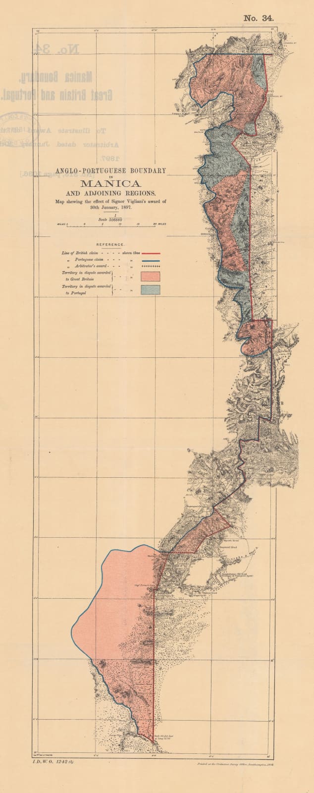 Edward Hertslet, Anglo-Portuguese Boundary in Manica and Adjoining Regions, 1909
