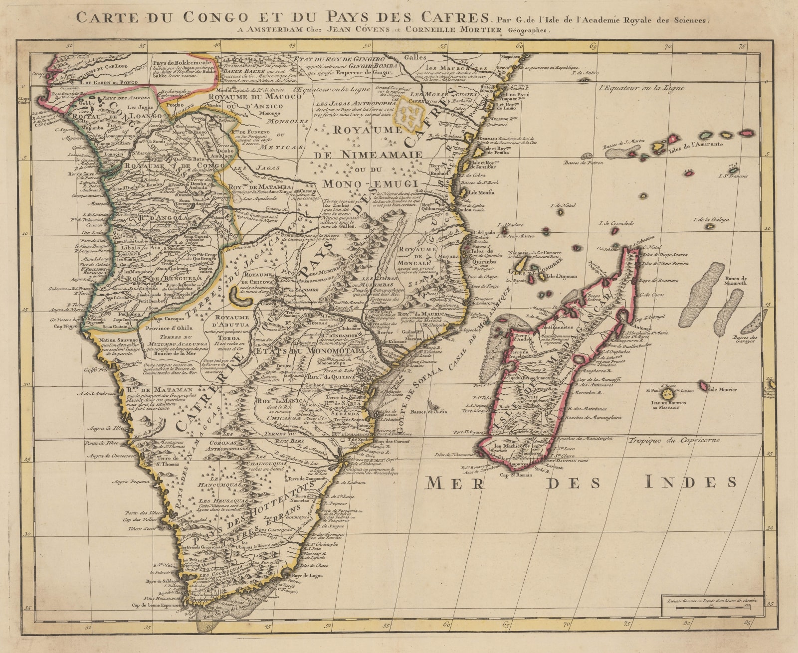 Covens (Jean) & Mortier (Cornelius), Southern & Central Africa, 1730 c.