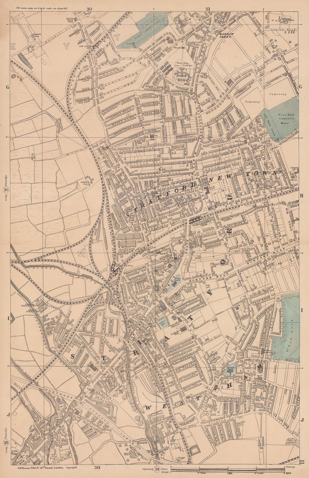 George W. Bacon, Stratford & West Ham, 1886
