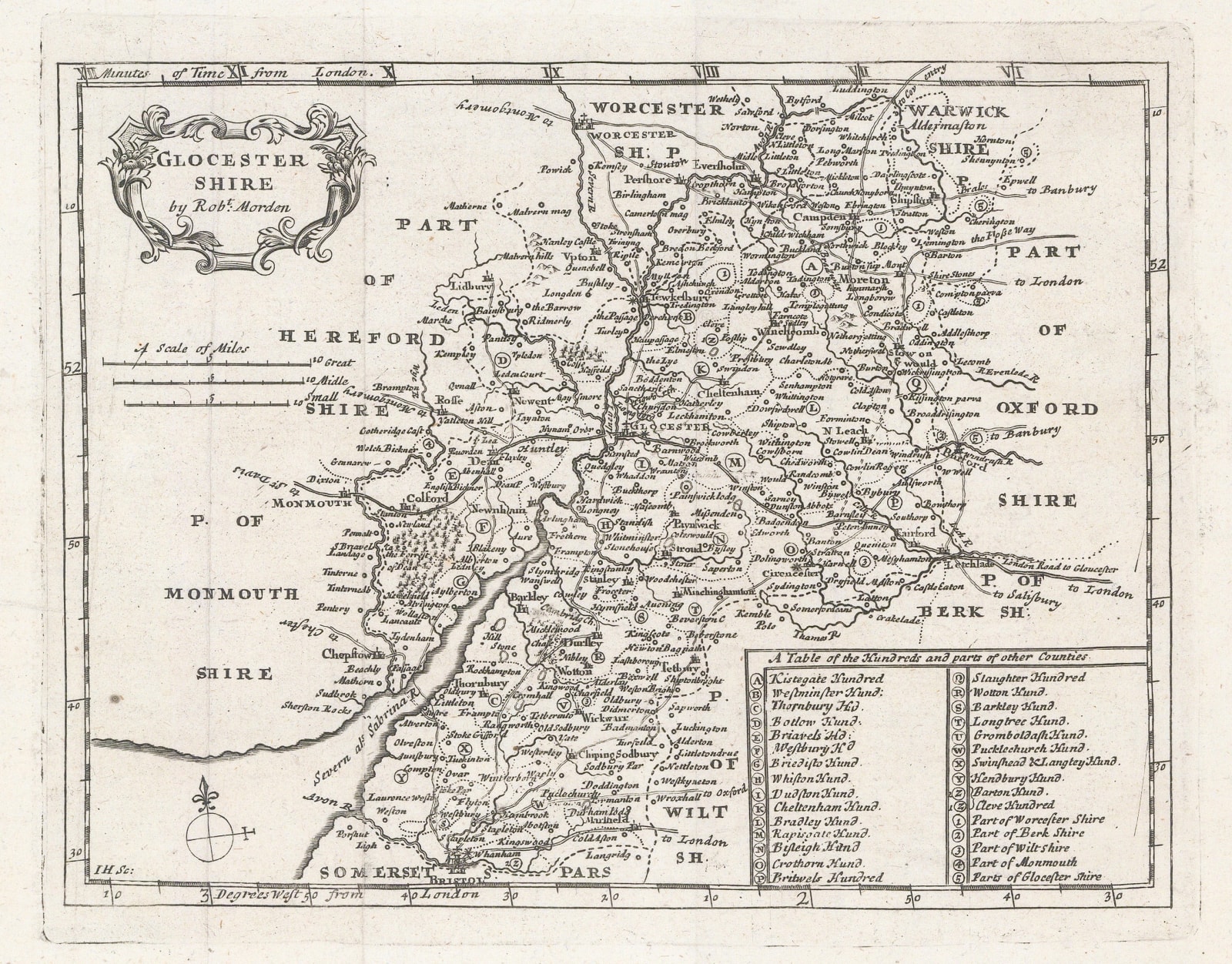 Robert Morden, Gloucestershire, 1701