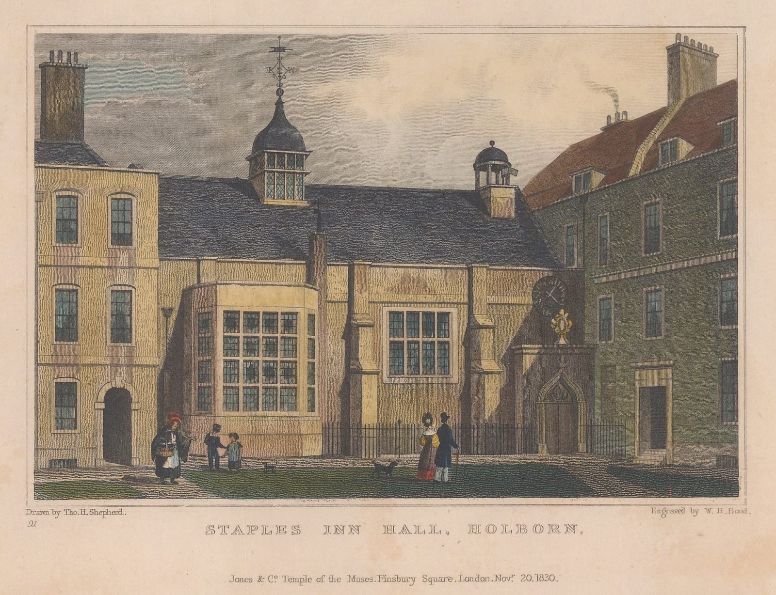 Thomas Shepherd, London - Staples Inn Hall, 1830