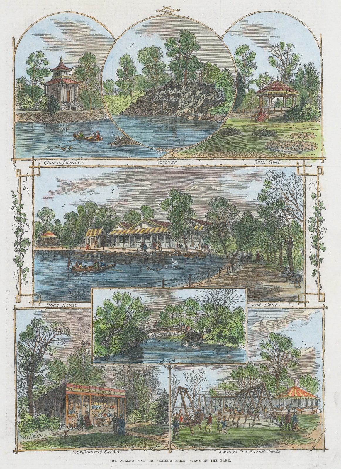 Illustrated London News (ILN), London - Victoria Park, 1873