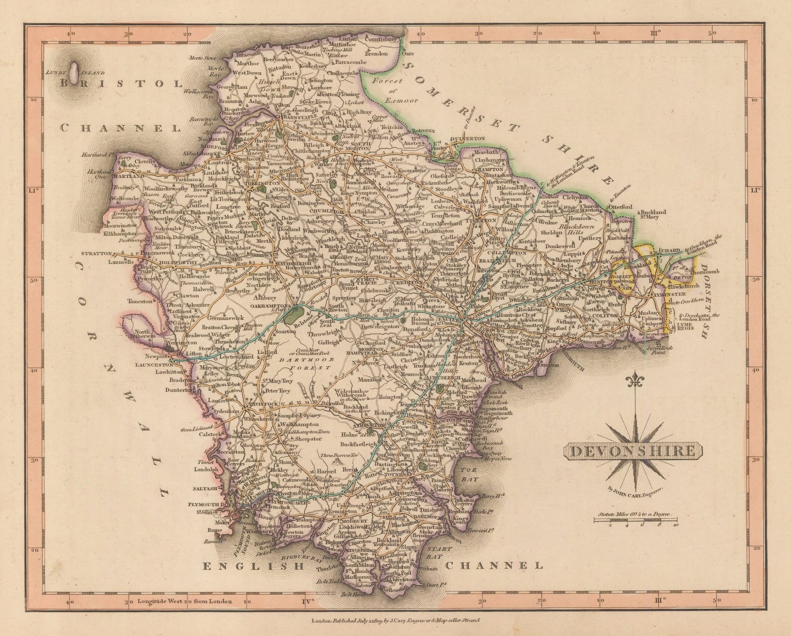 John Cary, Devonshire, 1809