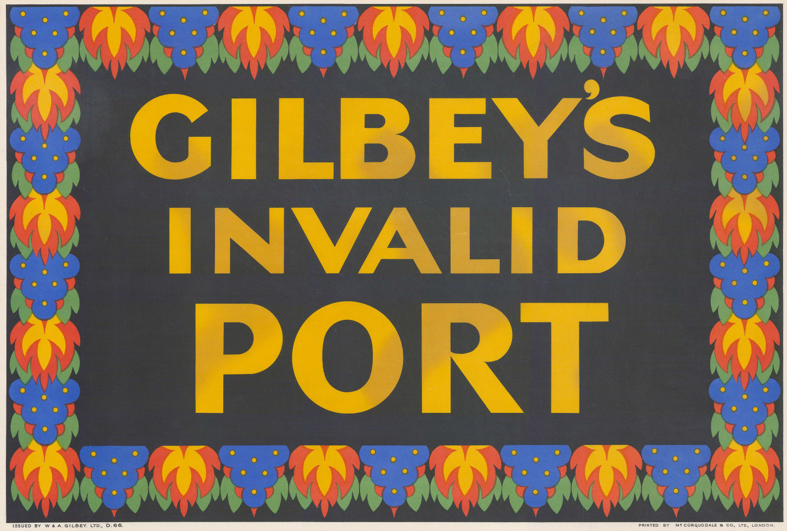 McCorquodale & Co., Gilbey's Invalid Port, 1930 c.