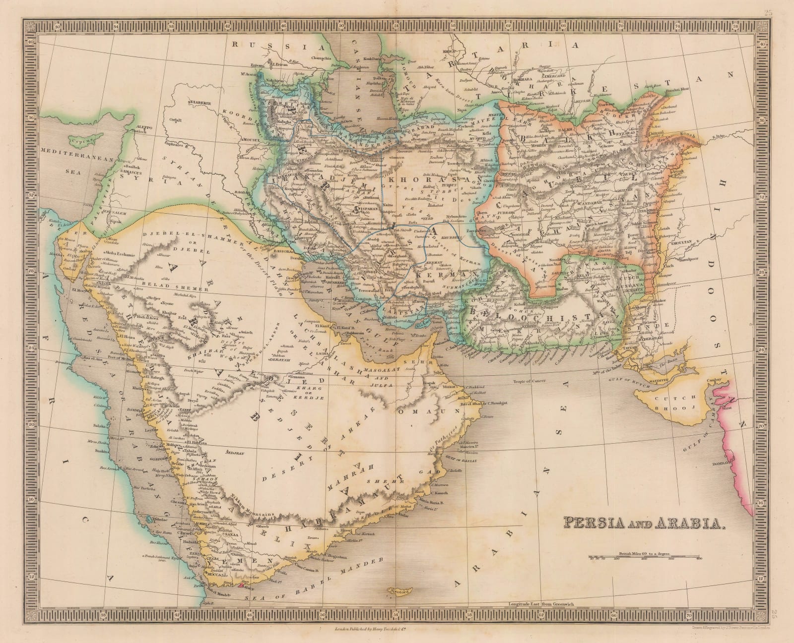 Henry Teesdale, Arabia, Iran (Persia) and Afghanistan (Caubul), 1841