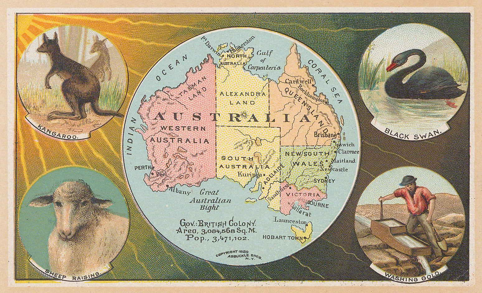 Arbuckle Brothers Company, Australia, 1889