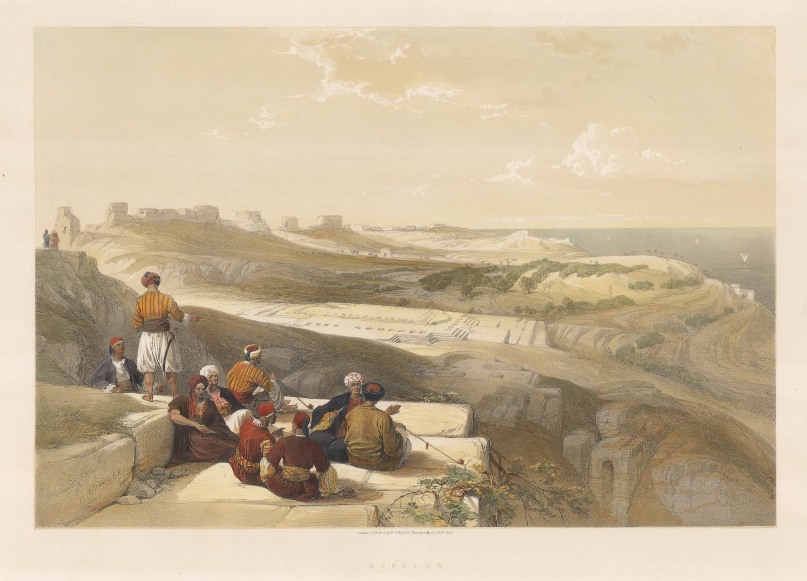 David Roberts, Holy Land - Askalon, 1842
