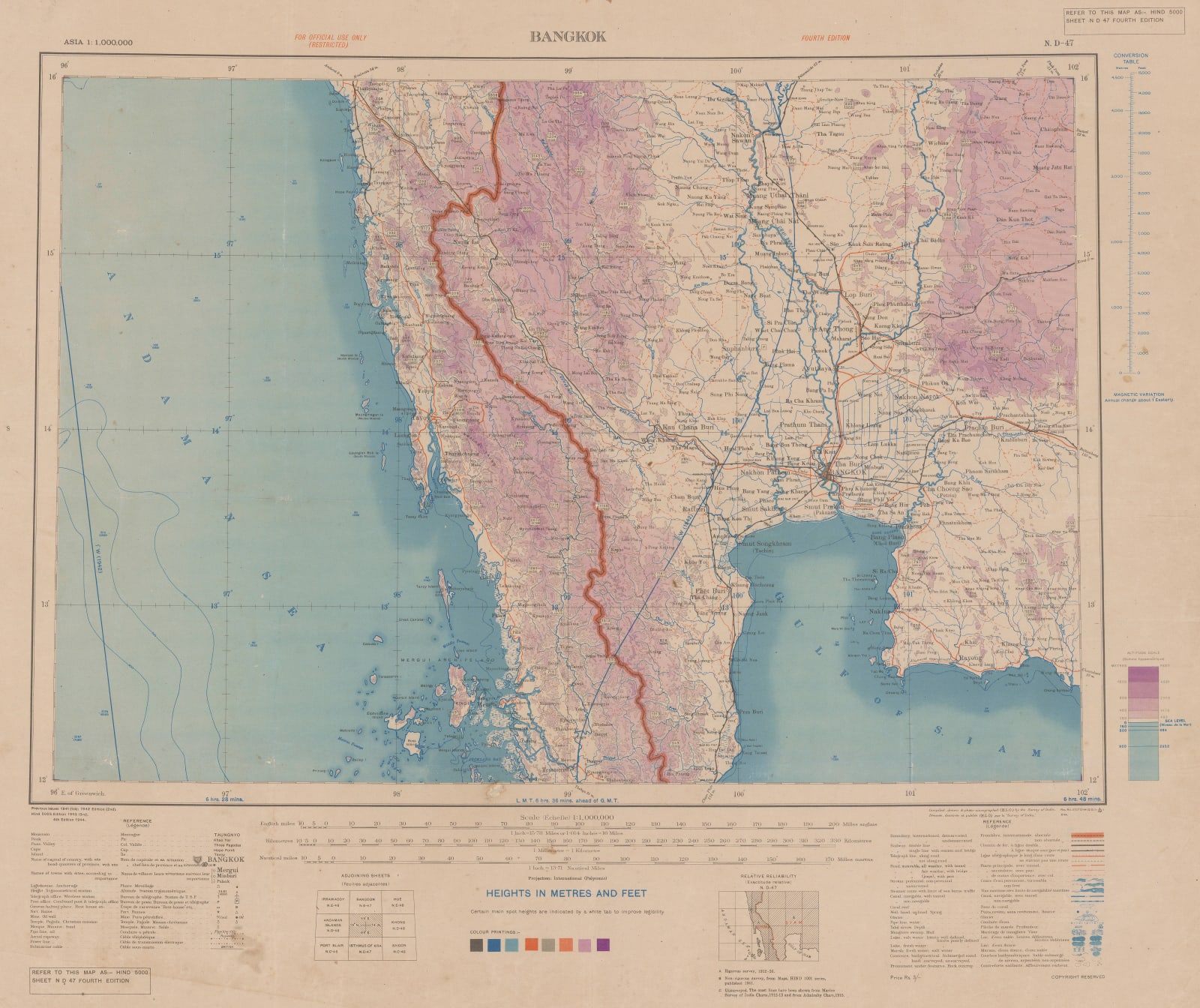 Survey of India, Bangkok, 1944