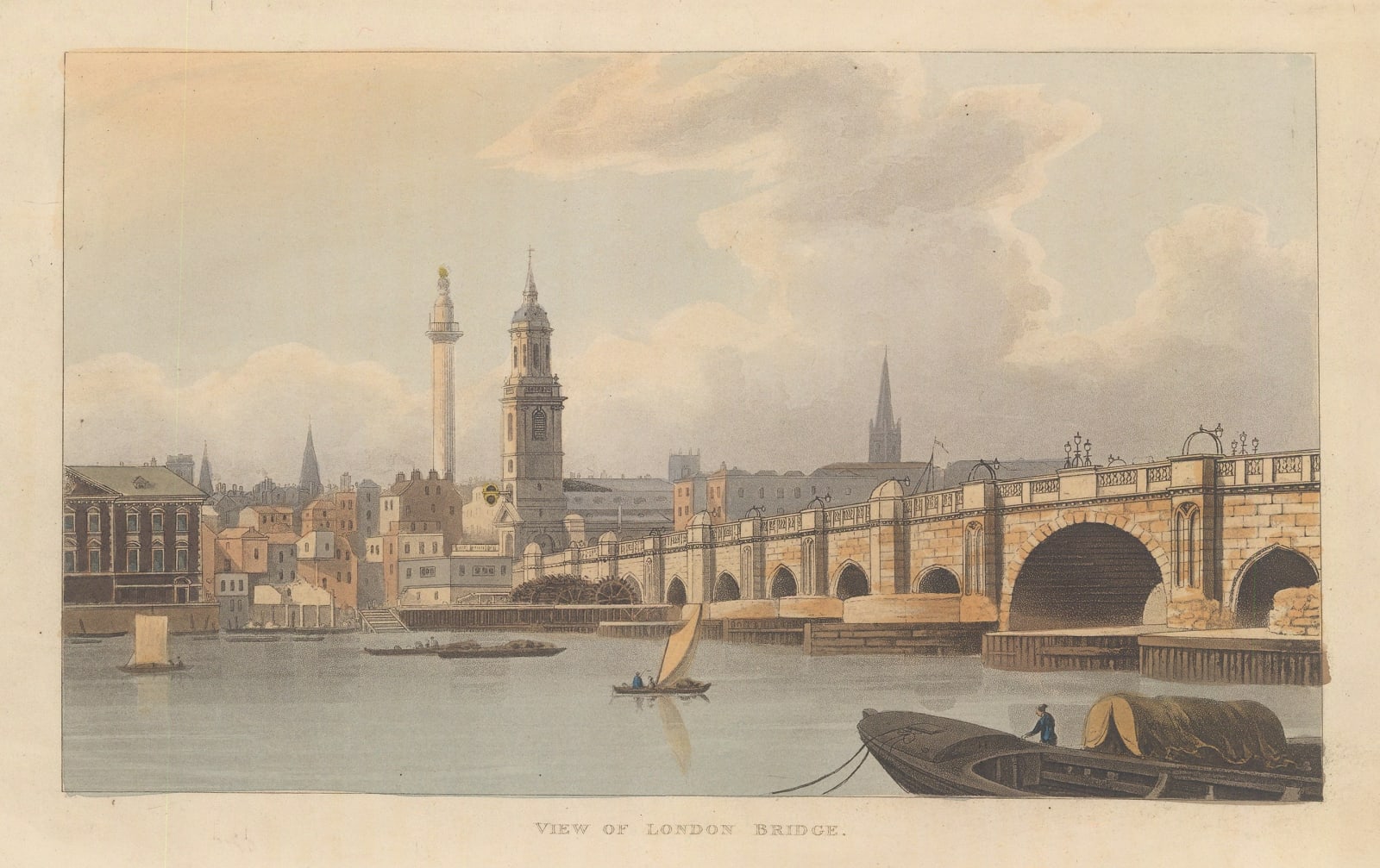 John Papworth, London - London Bridge, 1816