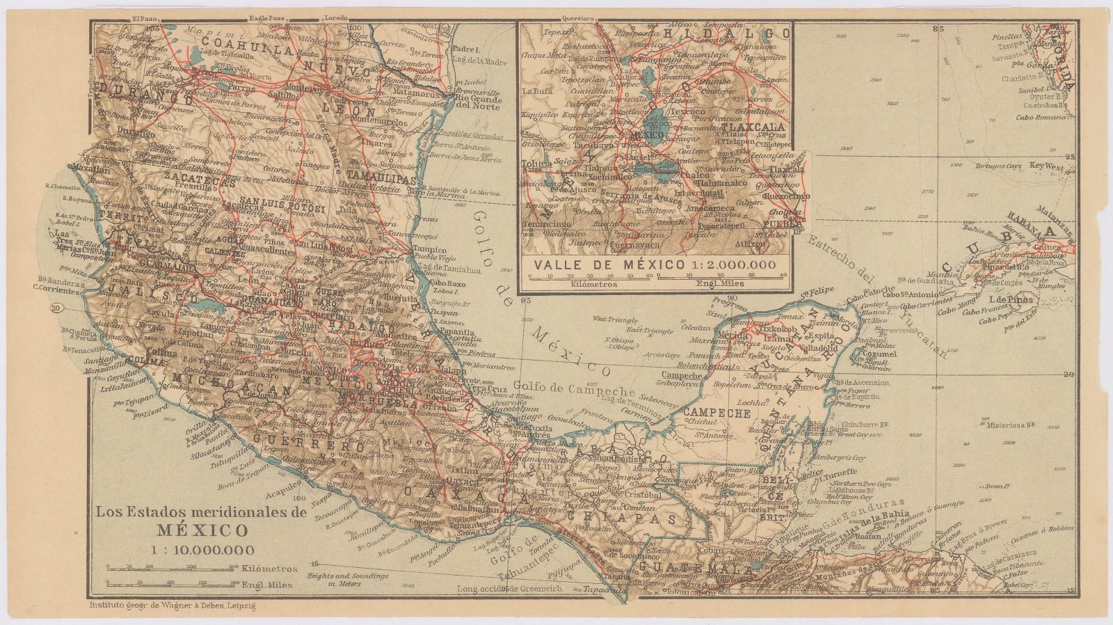 Karl Baedeker, Central and southern Mexico, 1900 c.