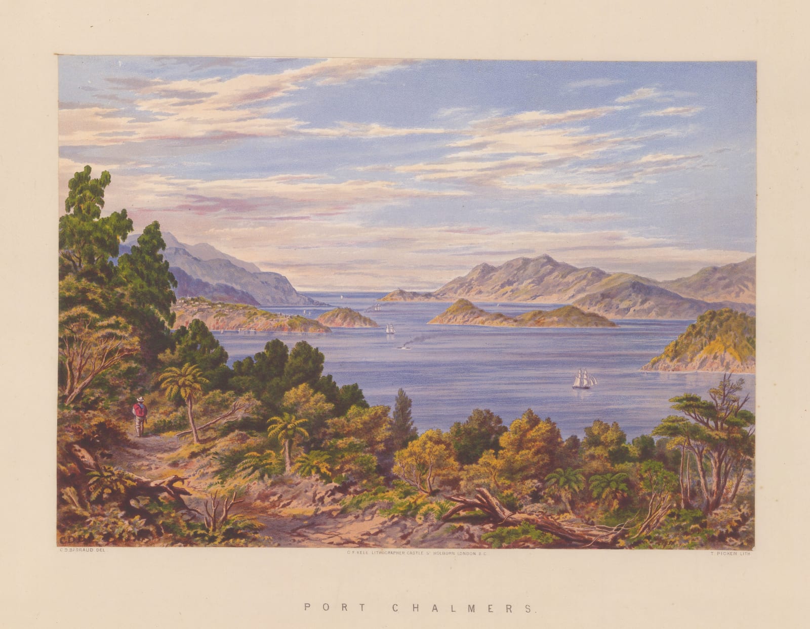 Charles Decimus Barraud, New Zealand - Port Chalmers, 1877