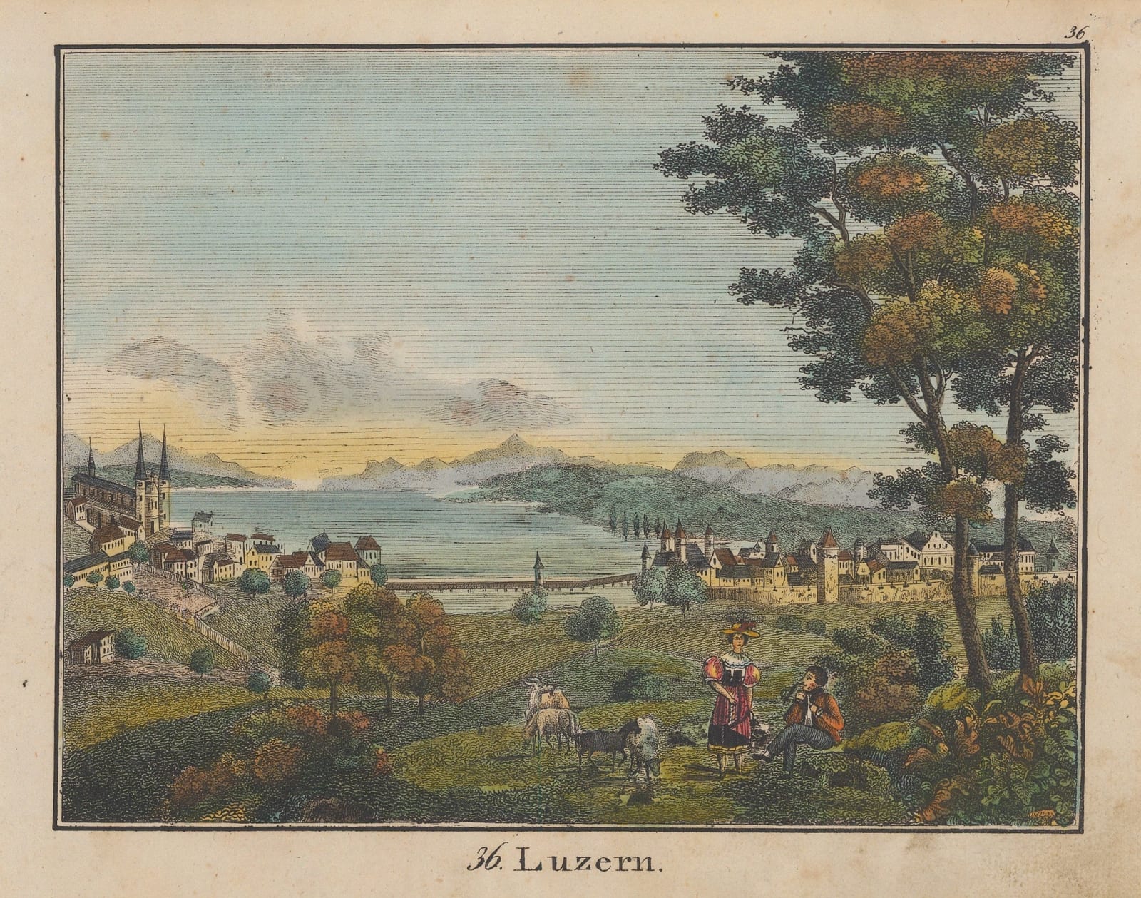 Carl Hellfarth, Switzerland - Lucerne, 1830 c.