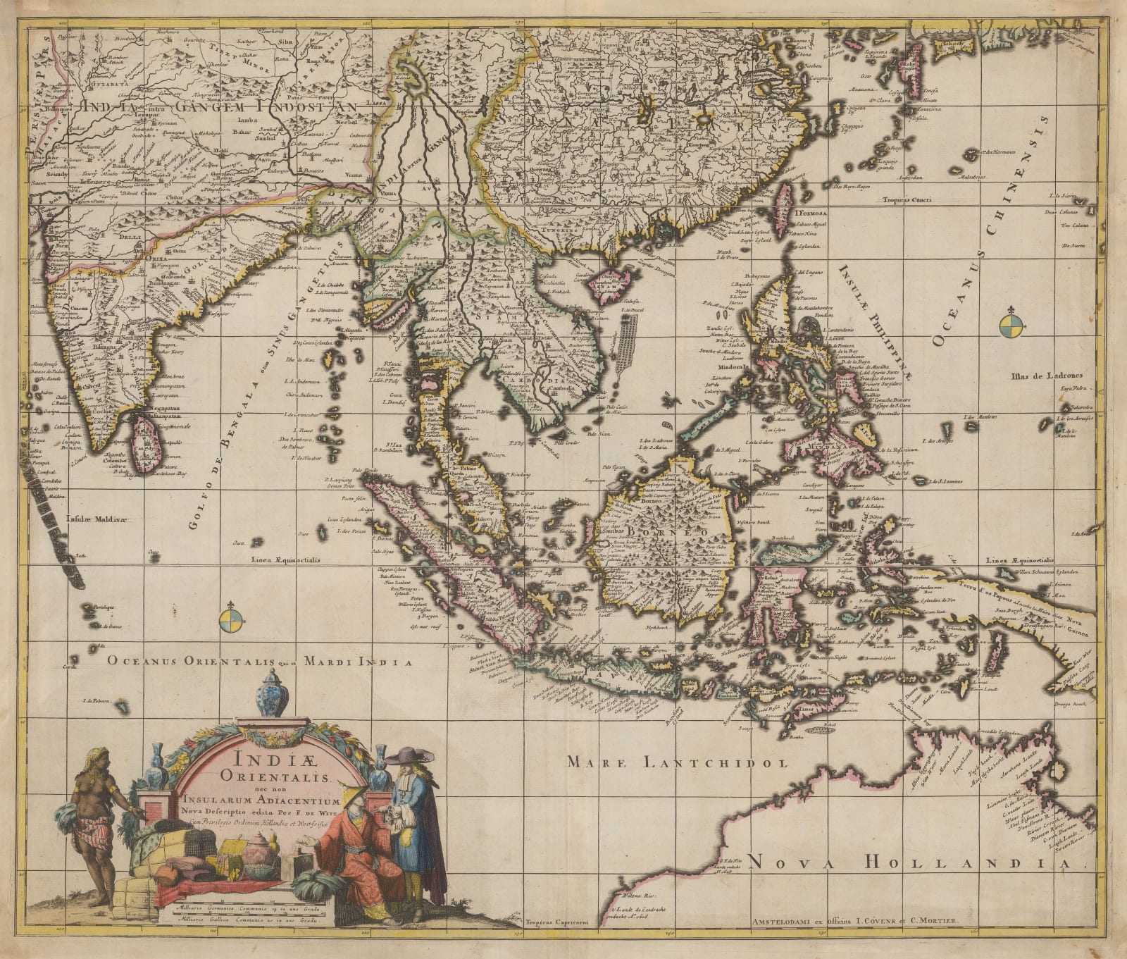 Frederick De Wit, India and Southeast Asia, 1720 c.