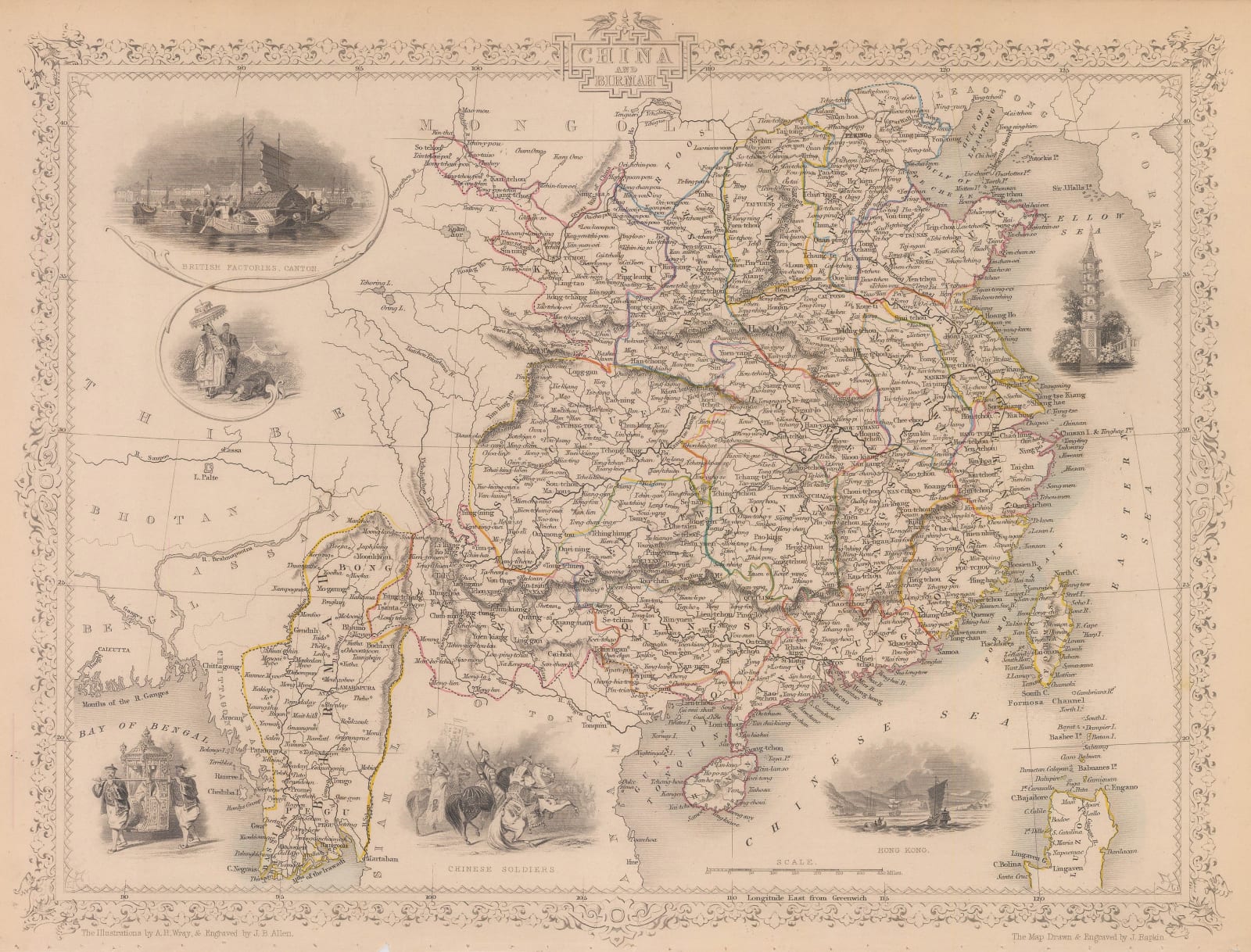 John Tallis, China and Myanmar, 1851