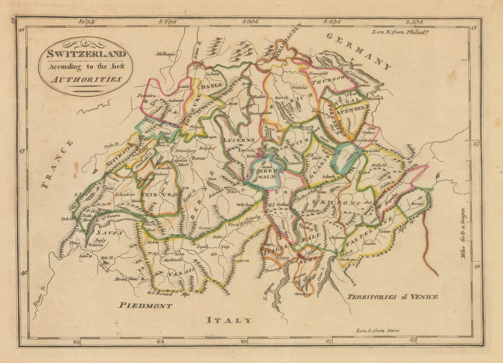 Matthew Carey, Switzerland, 1818