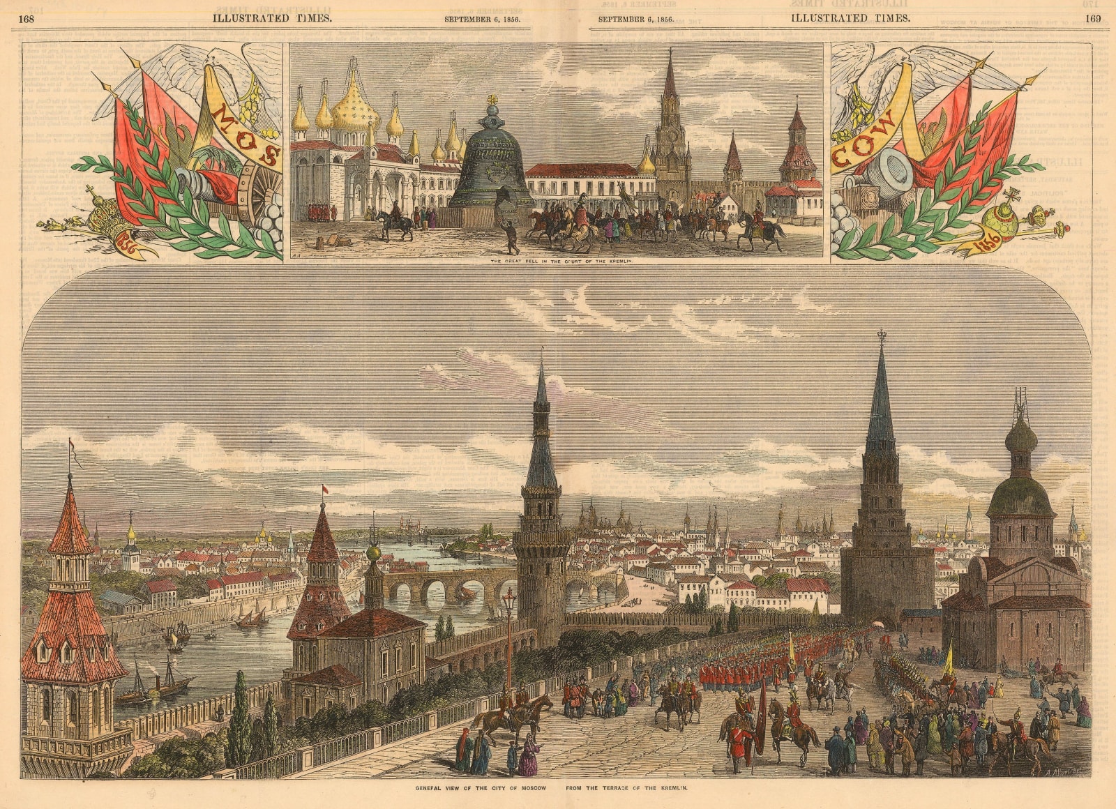 Illustrated Times, Russia - Moscow, 1856