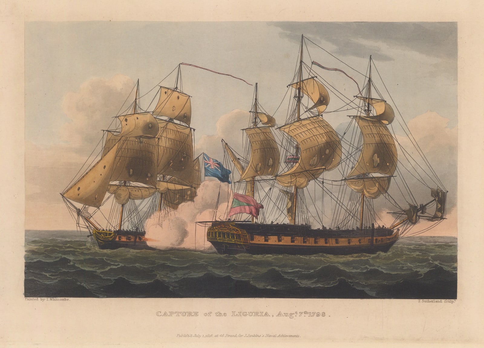 James Jenkins, Capture of the Liguria, 1817