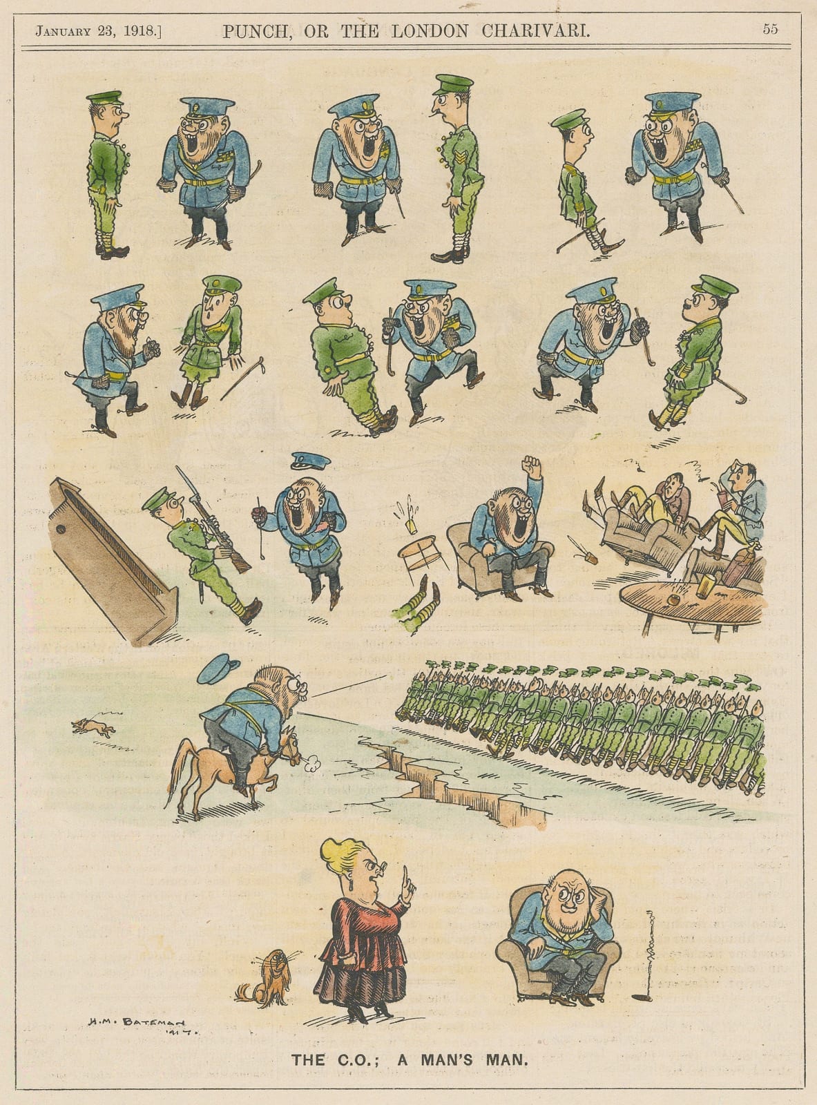 Punch, British Army - Cartoon, 1918