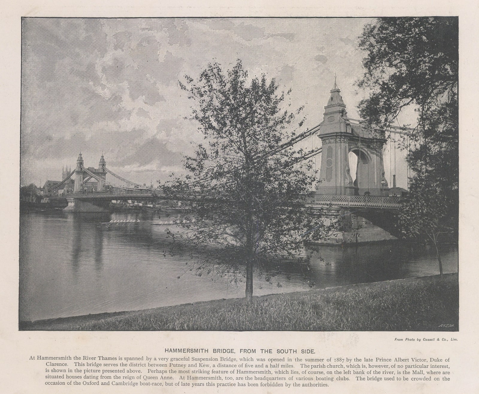 Cassell & Co., London - Hammersmith Bridge, 1900 c.