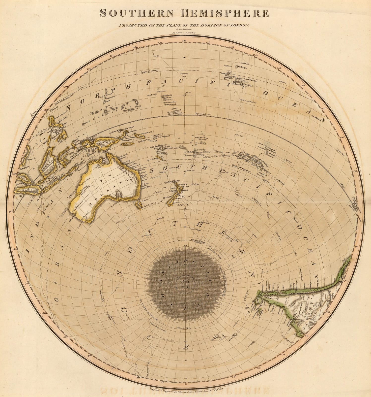 John Thomson, Southern Hemisphere, 1814