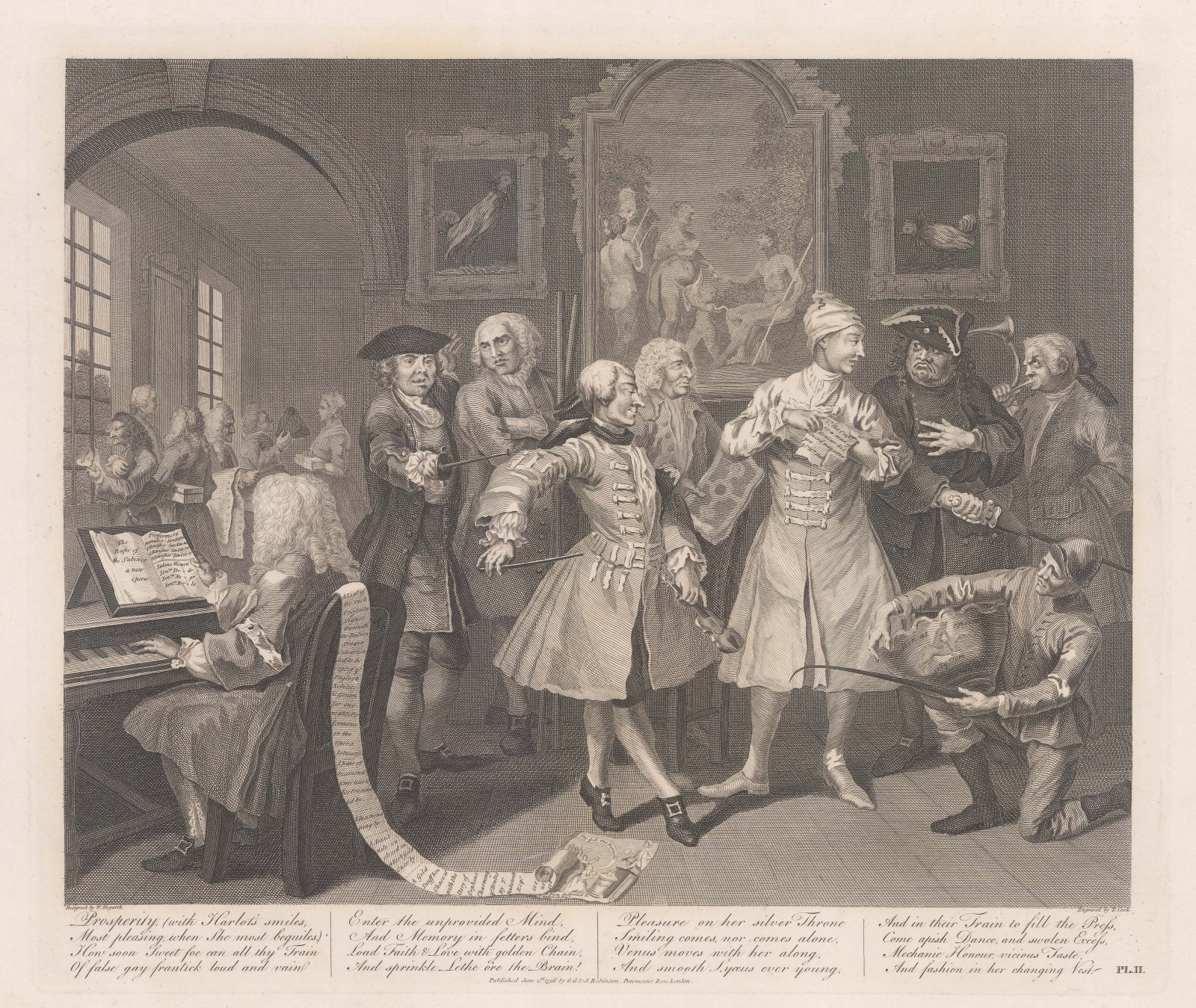 William Hogarth, Hogarth - Rake's Progress, 1800 c.