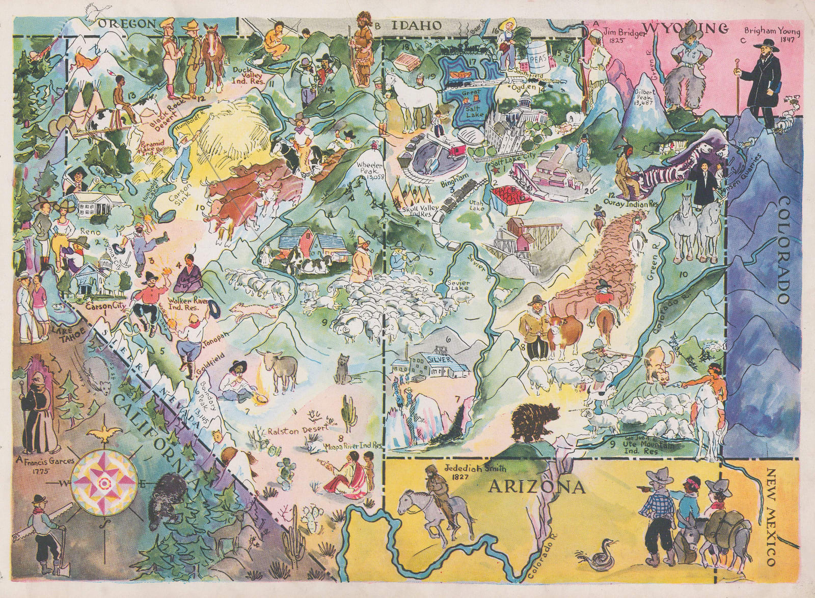 Elmer & Berta Hader, Nevada and Utah, 1932