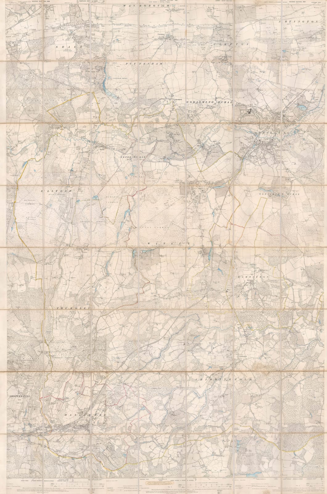 Ordnance Survey, Surrey - Haslemere to Godalming, 1898 c.