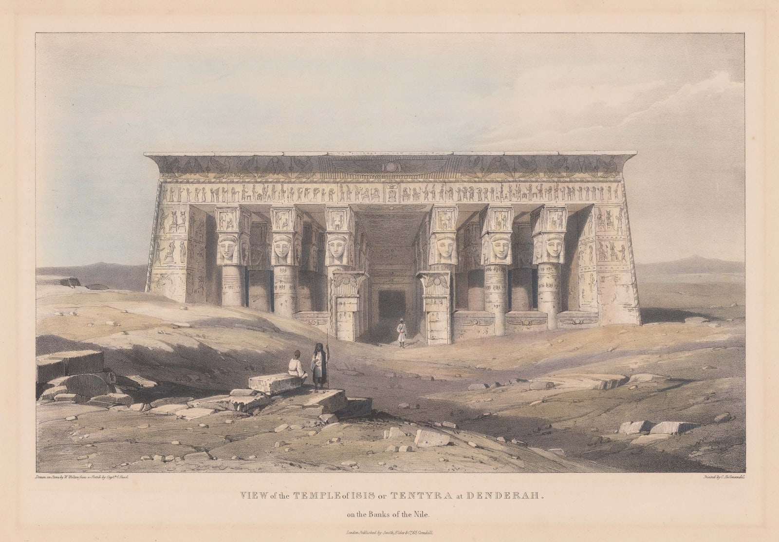 Capt. Charles Franklin Head, Egypt - Dendera, Temple of Hathor, 1833