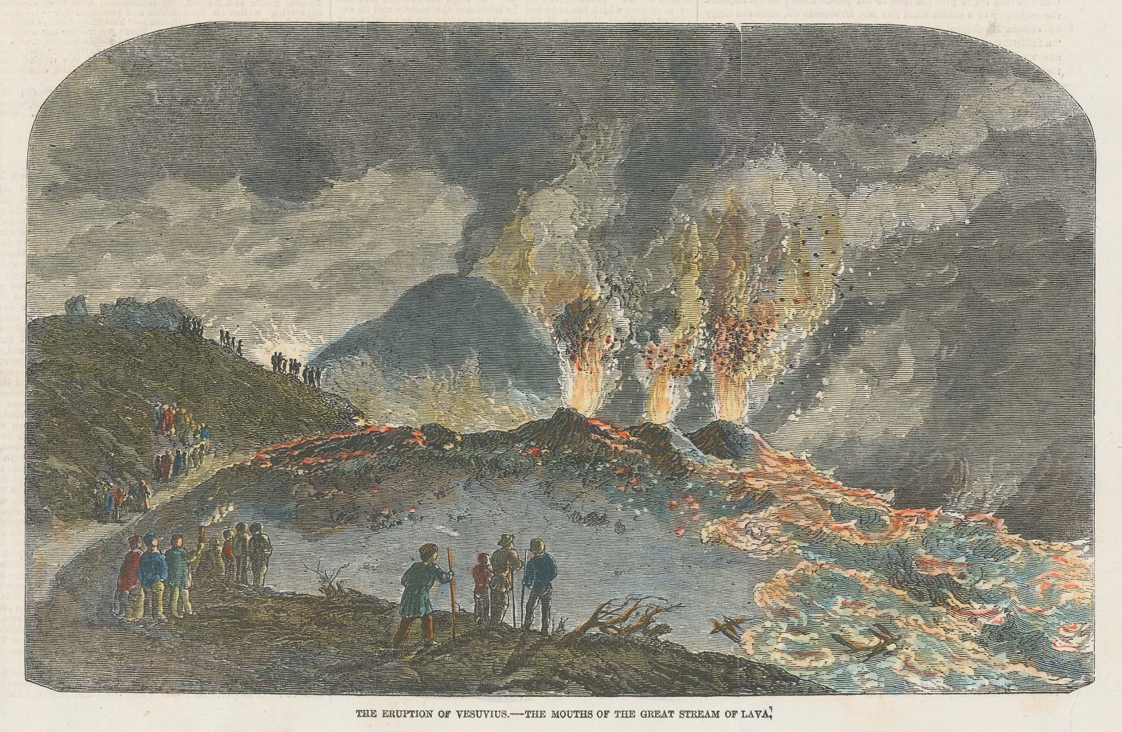 Illustrated London News (ILN), Italy - Mount Vesuvius, 1858