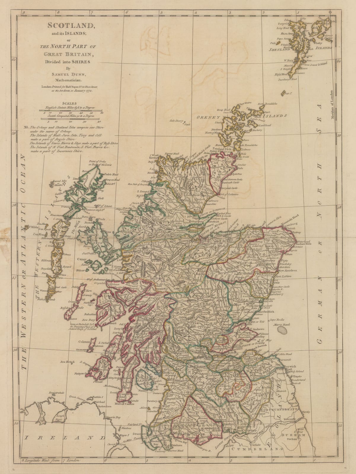 Samuel Dunn, Scotland and It's Islands; or the north Part of Great Britain, 1774