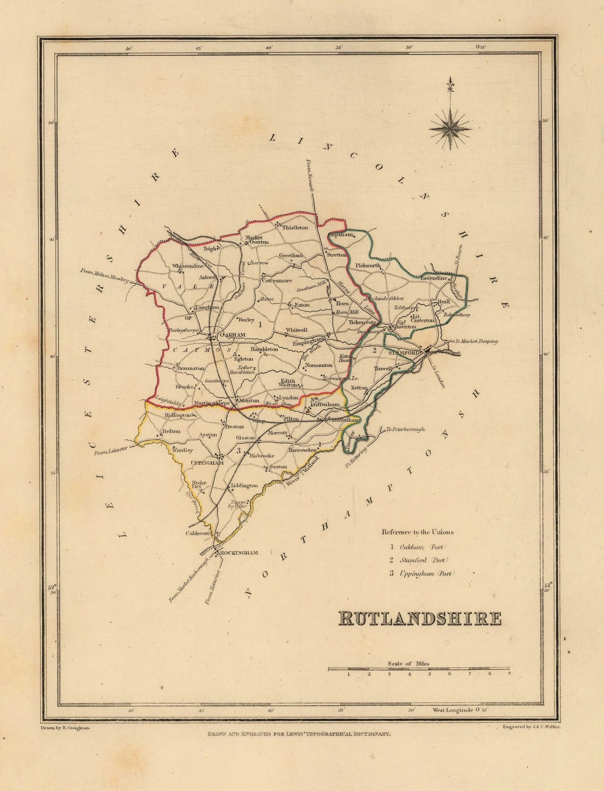 Samuel Lewis, Rutlandshire, 1858