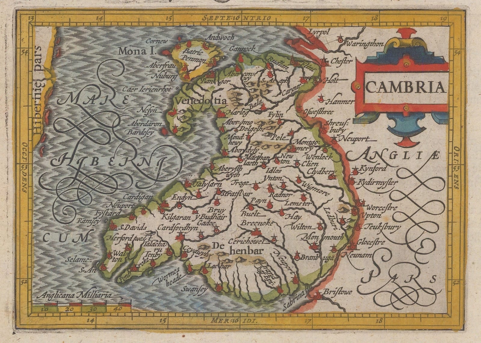 Petrus Bertius, Angliae in qua Cambria sive Wallia, 1616