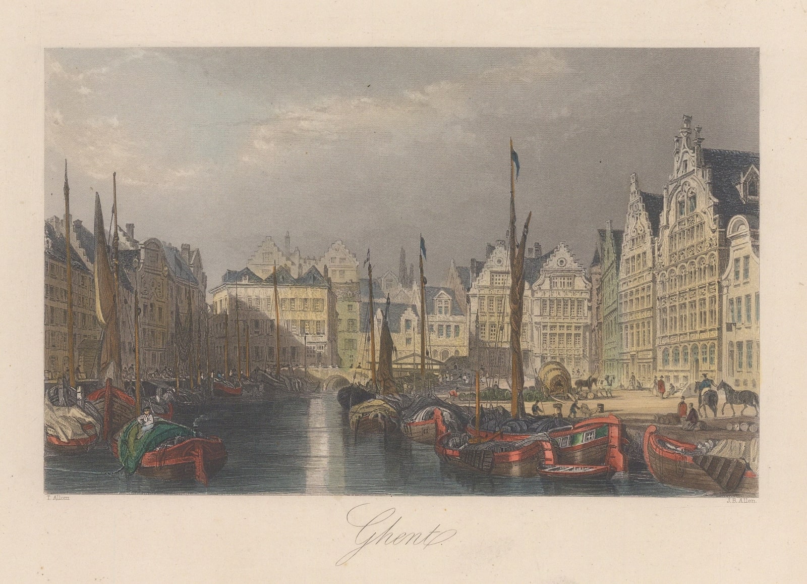 Thomas Allom, Belgium - Ghent, 1840