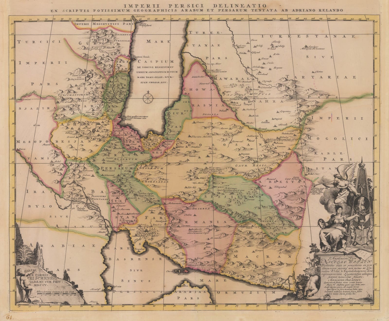 Pieter Schenk, Persian Empire (Iran), 1705 c