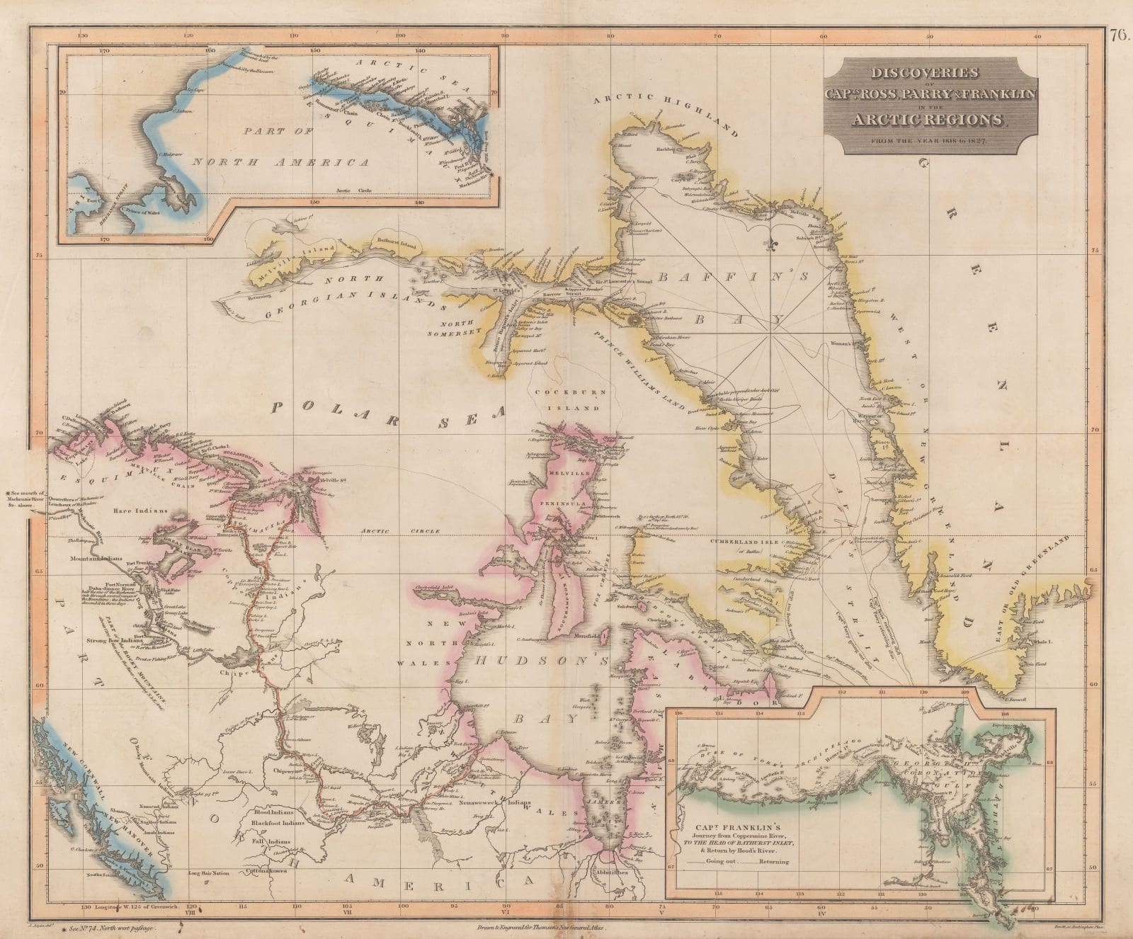 John Thomson, Discoveries of Ross, Parry & Franklin in the Arctic , 1830 c.