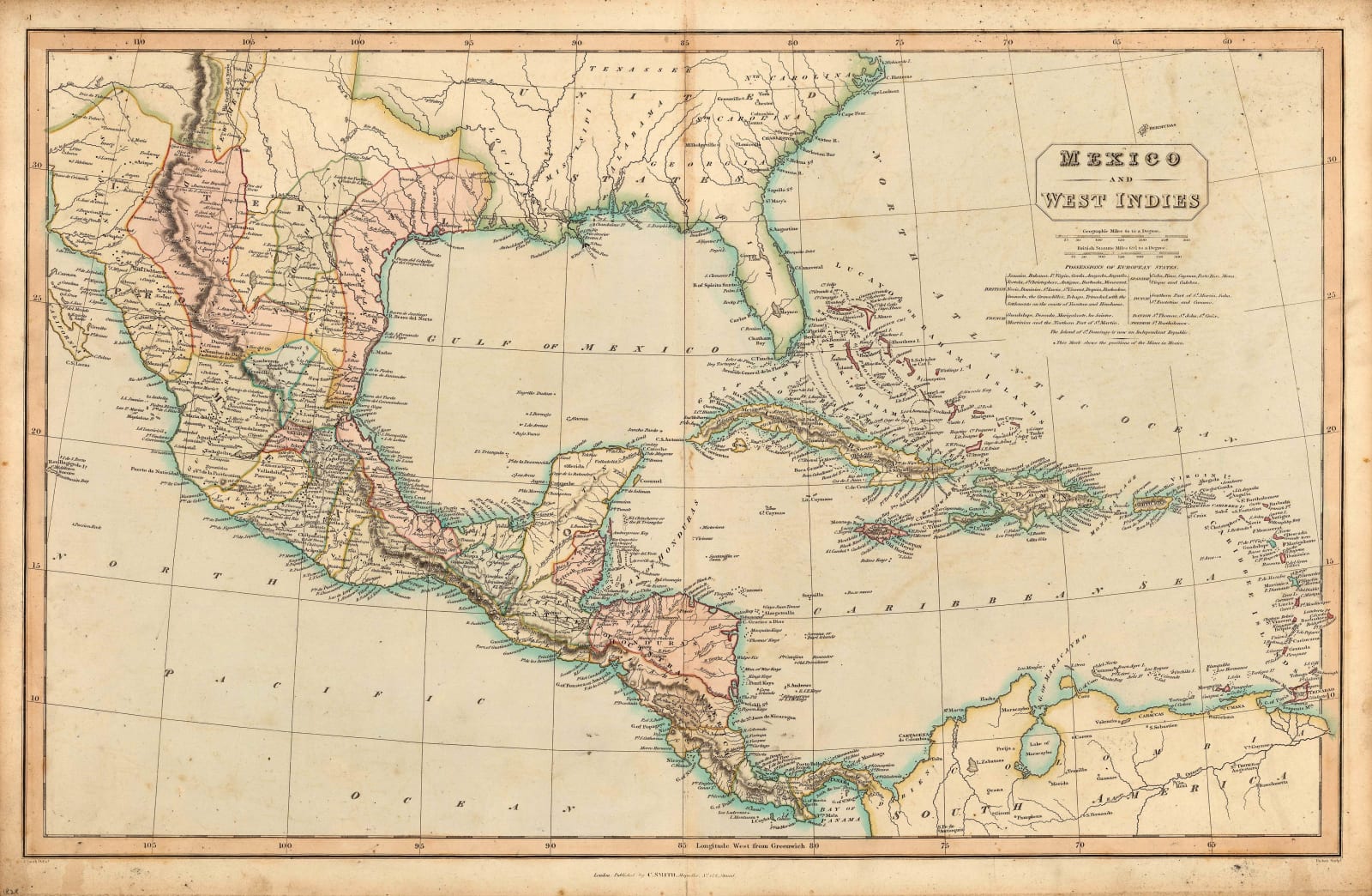 Charles Smith, Mexico and West Indies, 1828