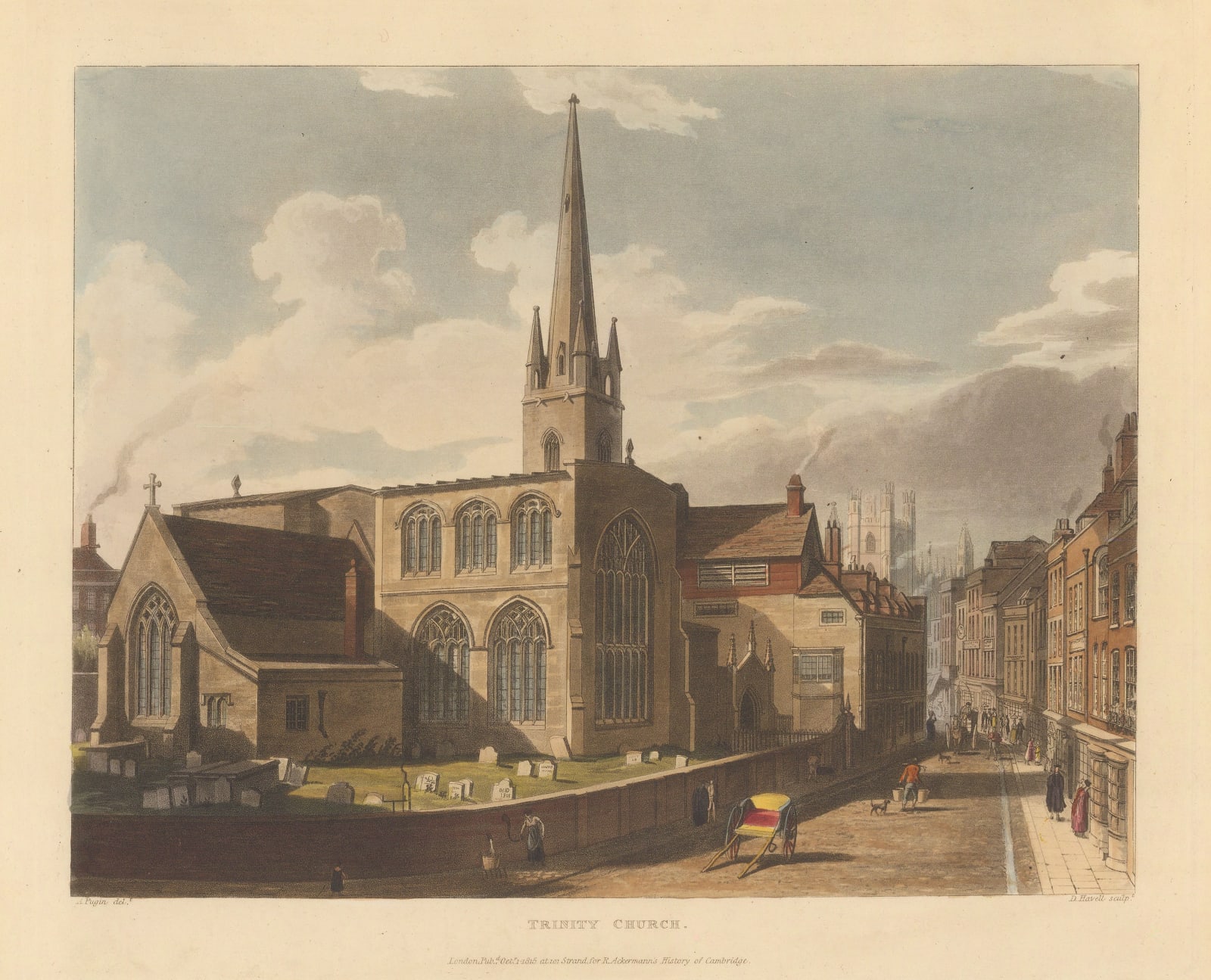 Rudolph Ackermann, Cambridge - Holy Trinity Church, 1815